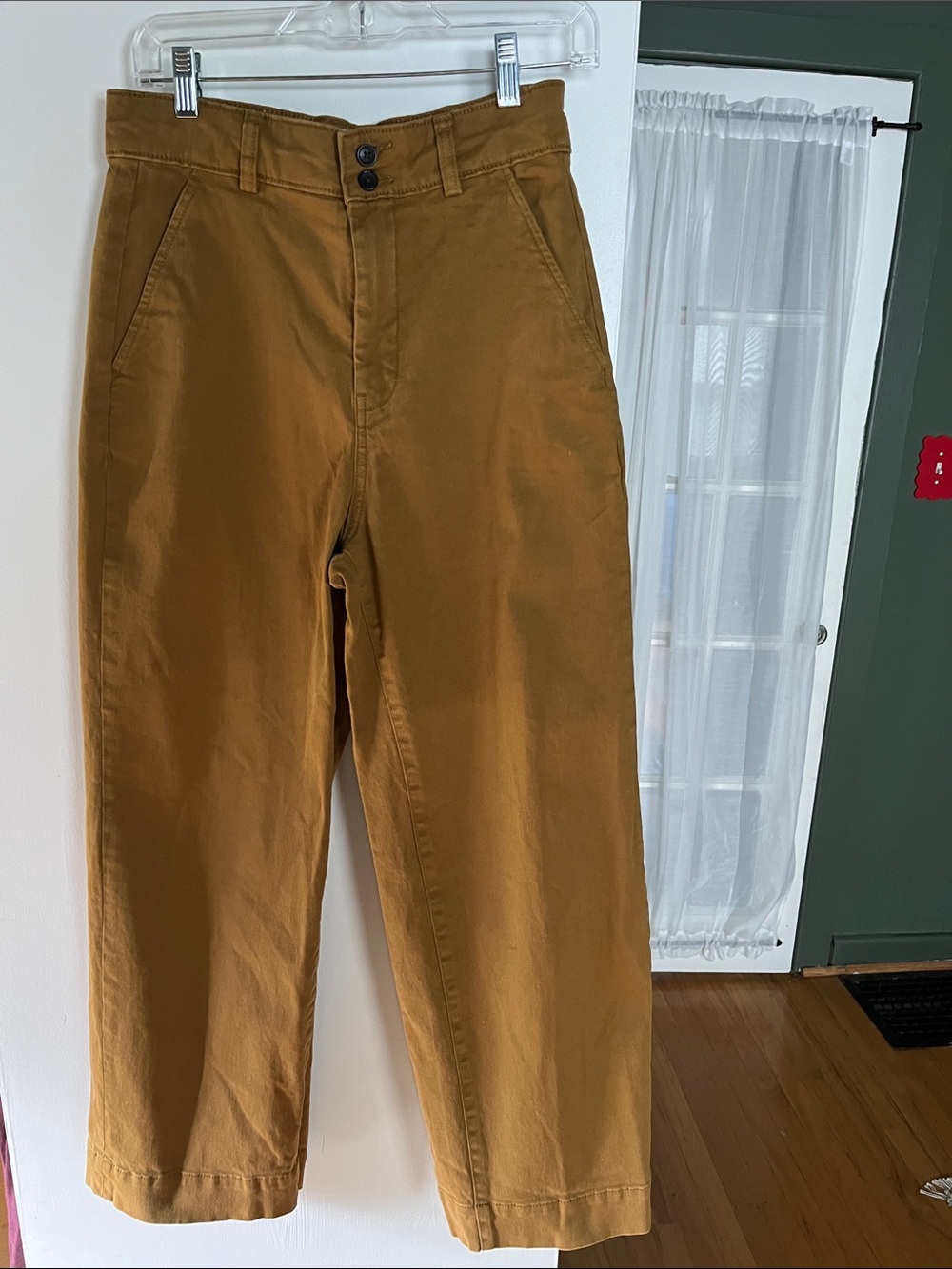 Everlane khaki wide leg chinos sz 6